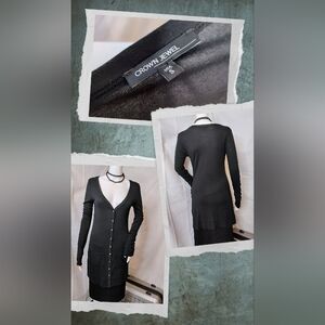 Crown Jewel Long Black Sweater